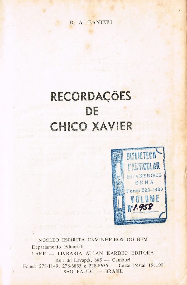 Recordações de Chico Xavier